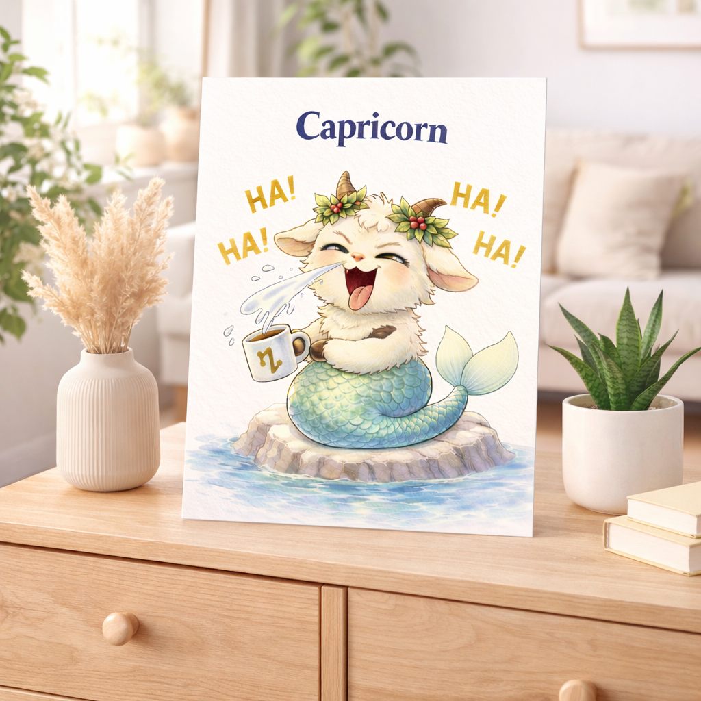 dée Cadeau Signe Astrologique Capricorne – Affiche Zodiac à Imprimer