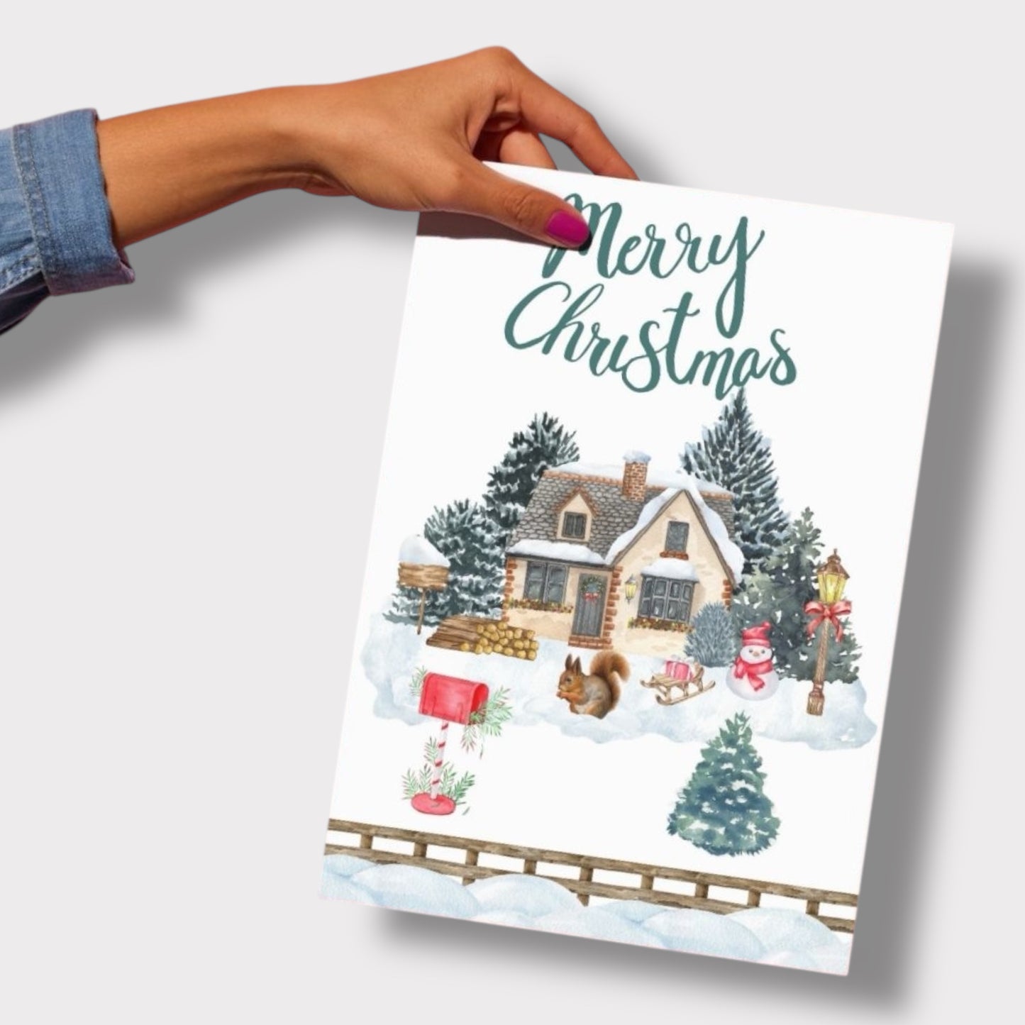 Affiche Noël A4 – Poster déco mural,Idée cadeau originale