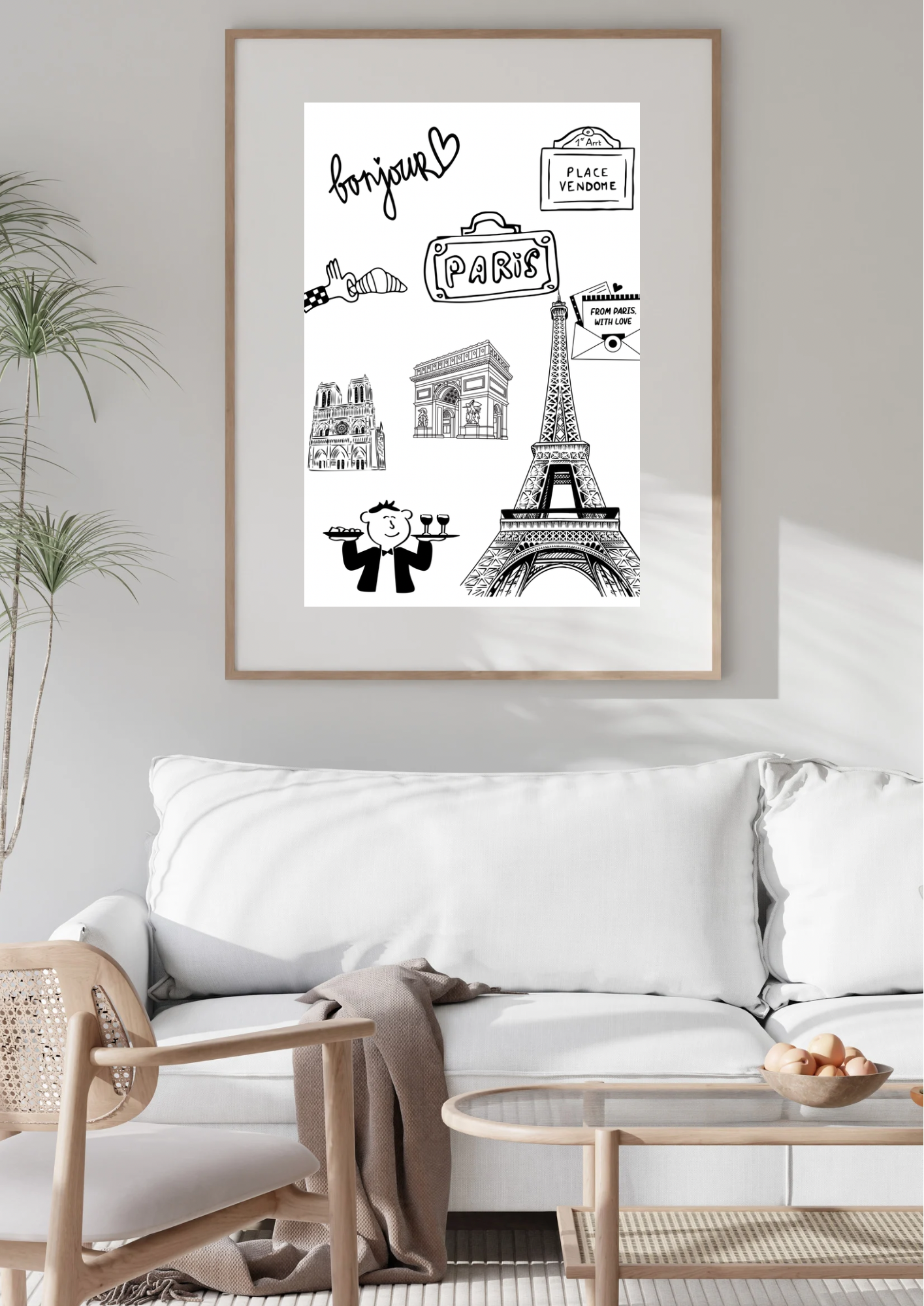 Paris Poster – Souvenir of Paris – Wall Decoration – Wall Art – Gift Idea