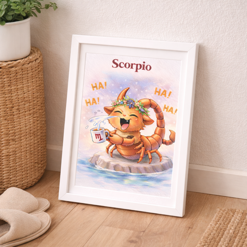 Affiche Signe Astrologique Scorpion à Imprimer