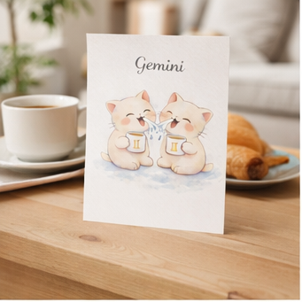 Affiche Signe Astrologique Gémeaux à Imprimer