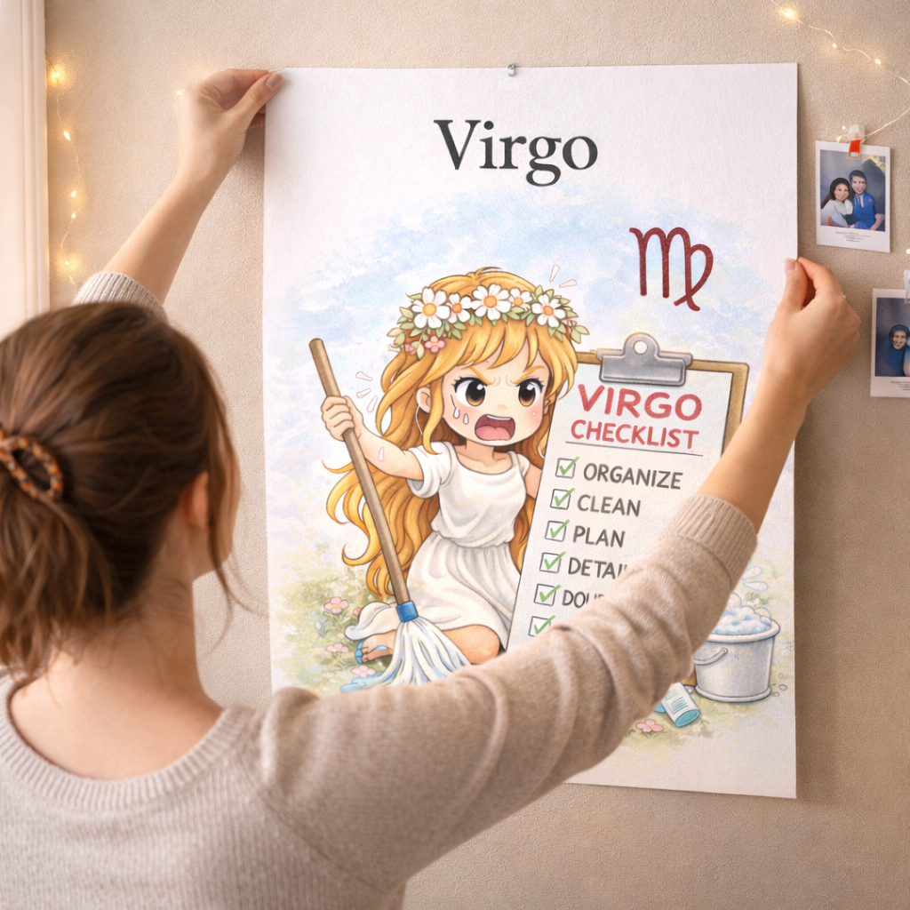 Affiche Signe Astrologique Vierge à Imprimer