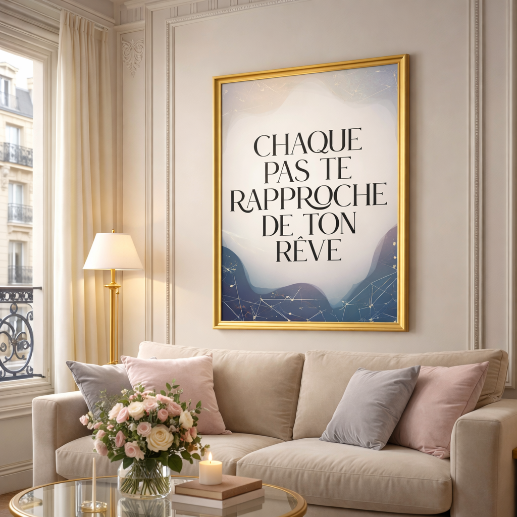 Affiche Murale Inspirante – Poster Motivation ,Idée Cadeau Noël Originale , Décoration Bureau