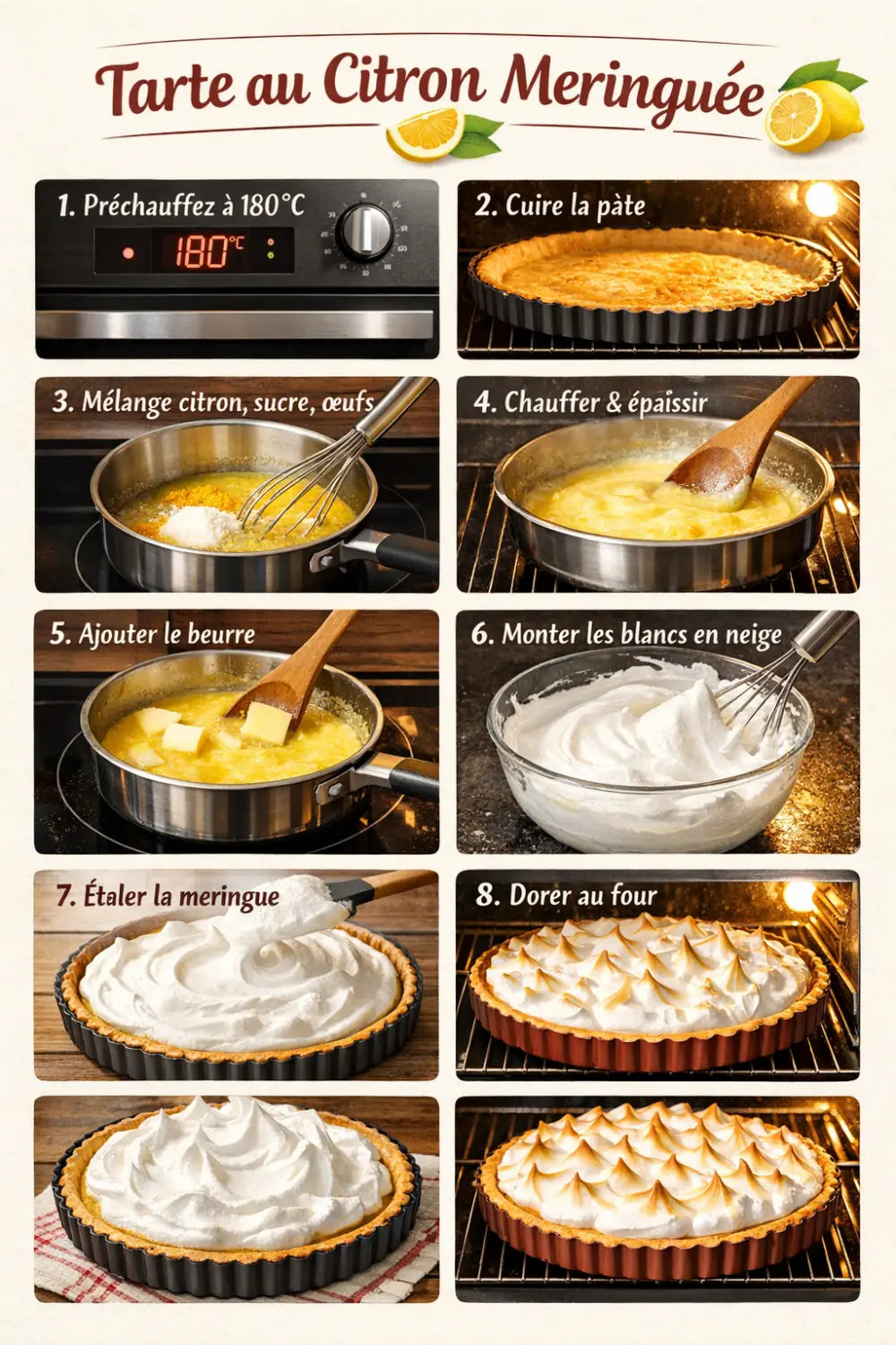 recette tarte au citron facile