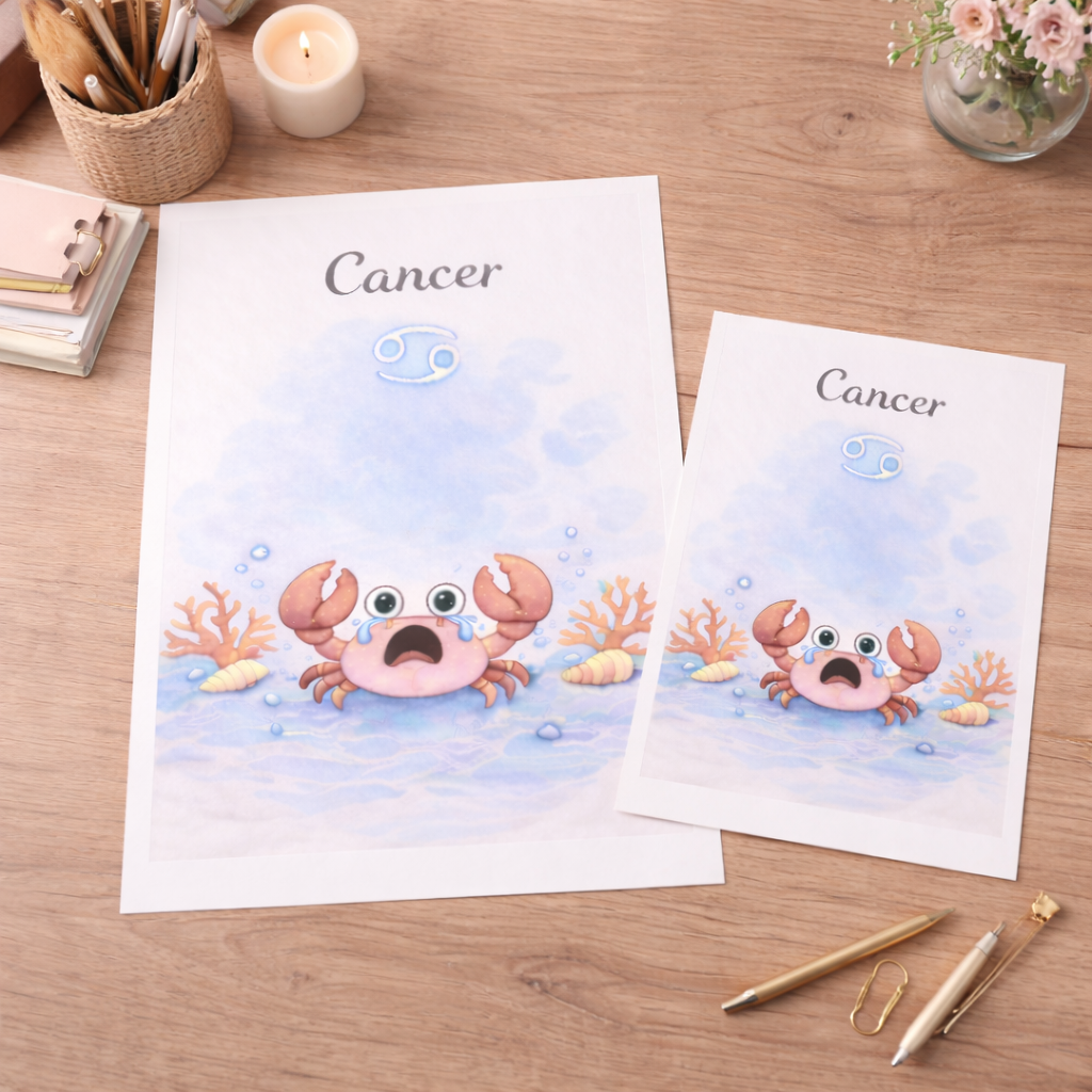 Cadeau Cancer Élégant – Poster Astrologique Téléchargeable