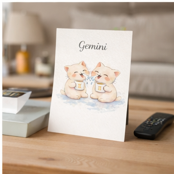 Affiche Signe Astrologique Gémeaux à Imprimer