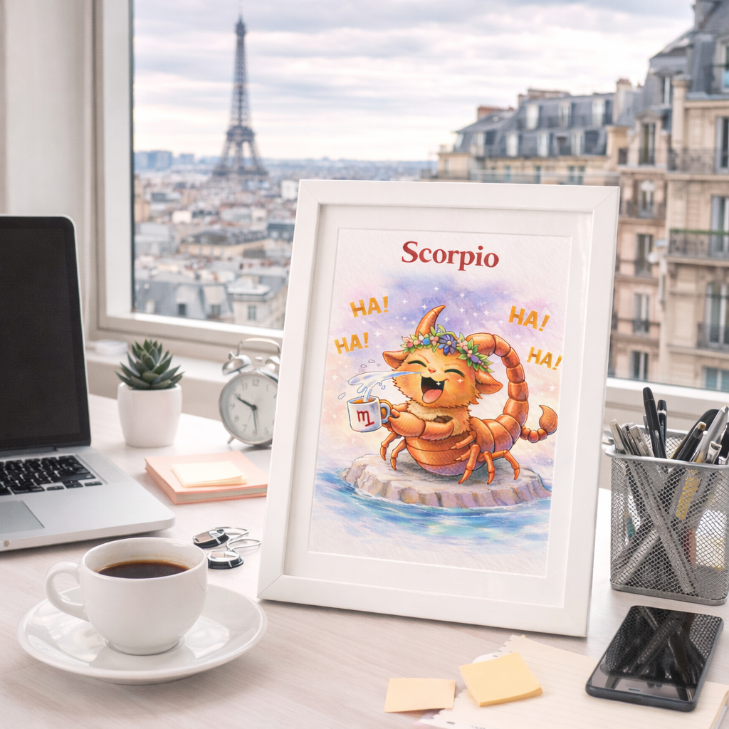 Affiche Signe Astrologique Scorpion à Imprimer