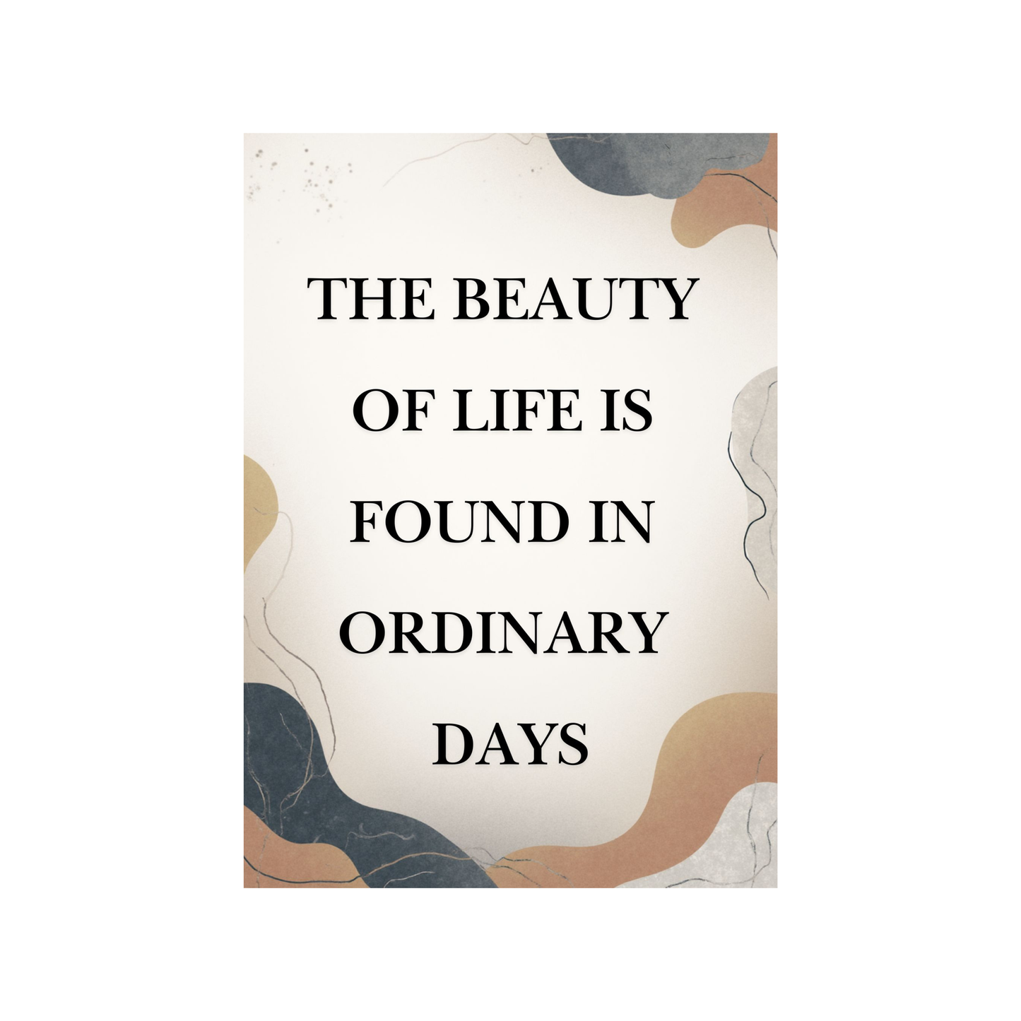 Printable Quote Wall Art – Neutral Aesthetic Poster Digital Download