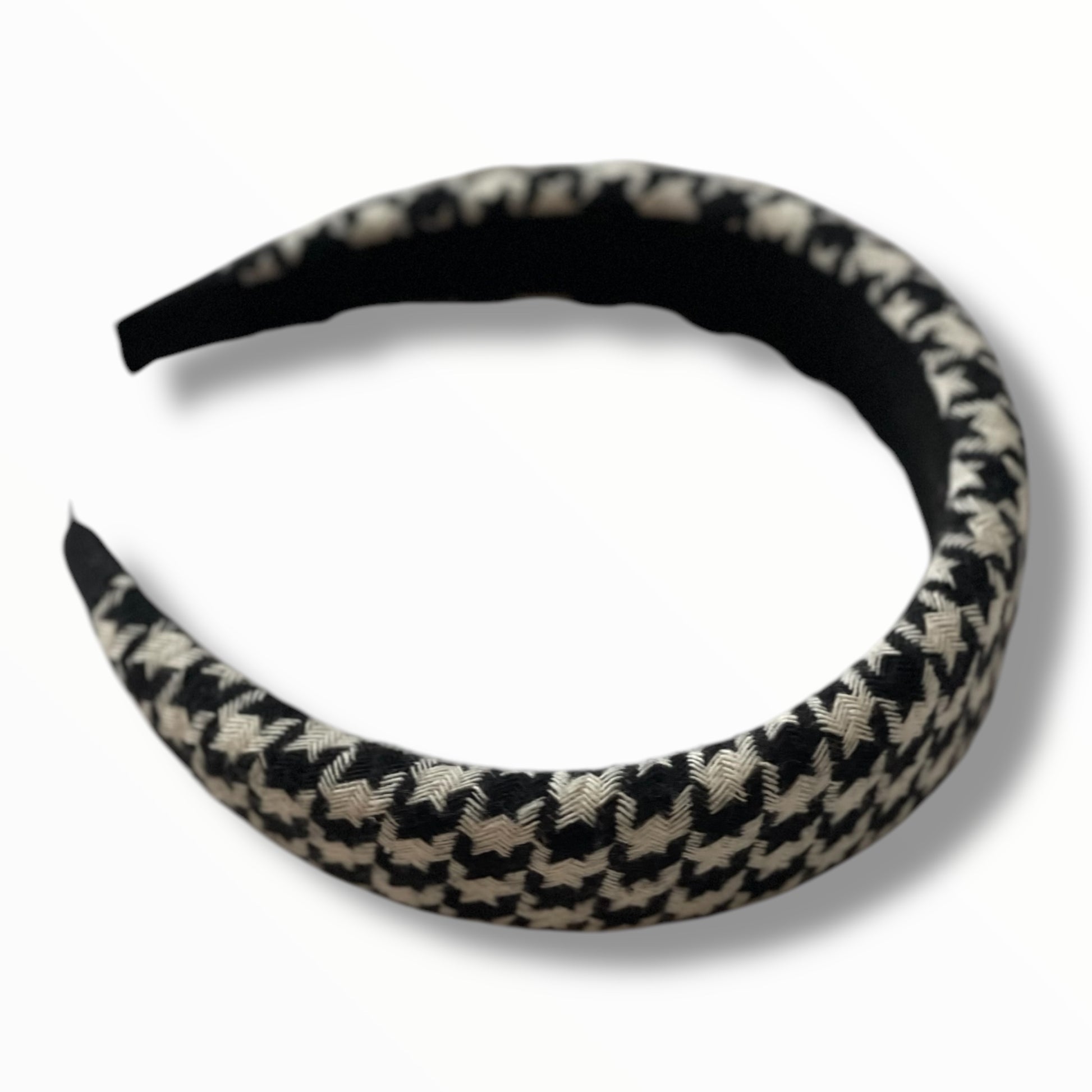 Accessoire cheveux : serre-tête bicolore en tissu noir et blanc chic