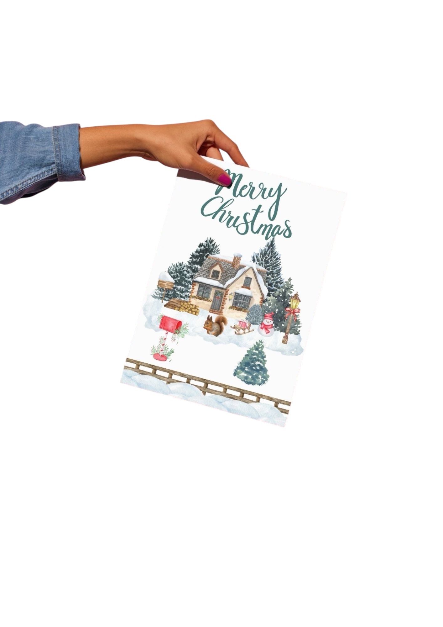 Affiche Noël A4 – Poster déco mural,Idée cadeau originale