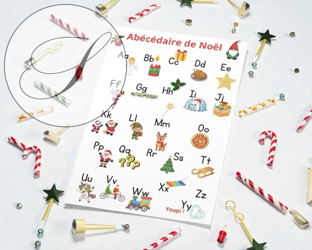 Abécédaire français illustré pour maternelle à imprimer