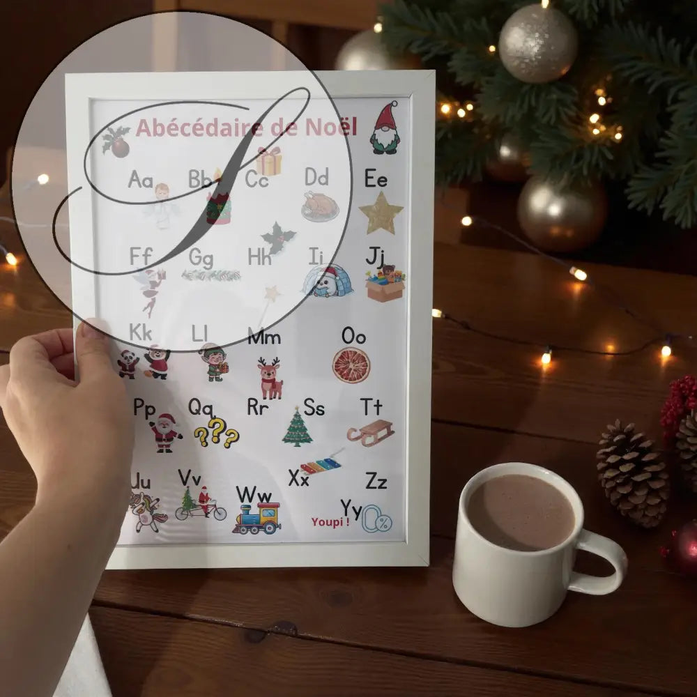 Alphabet français illustré style scandinave