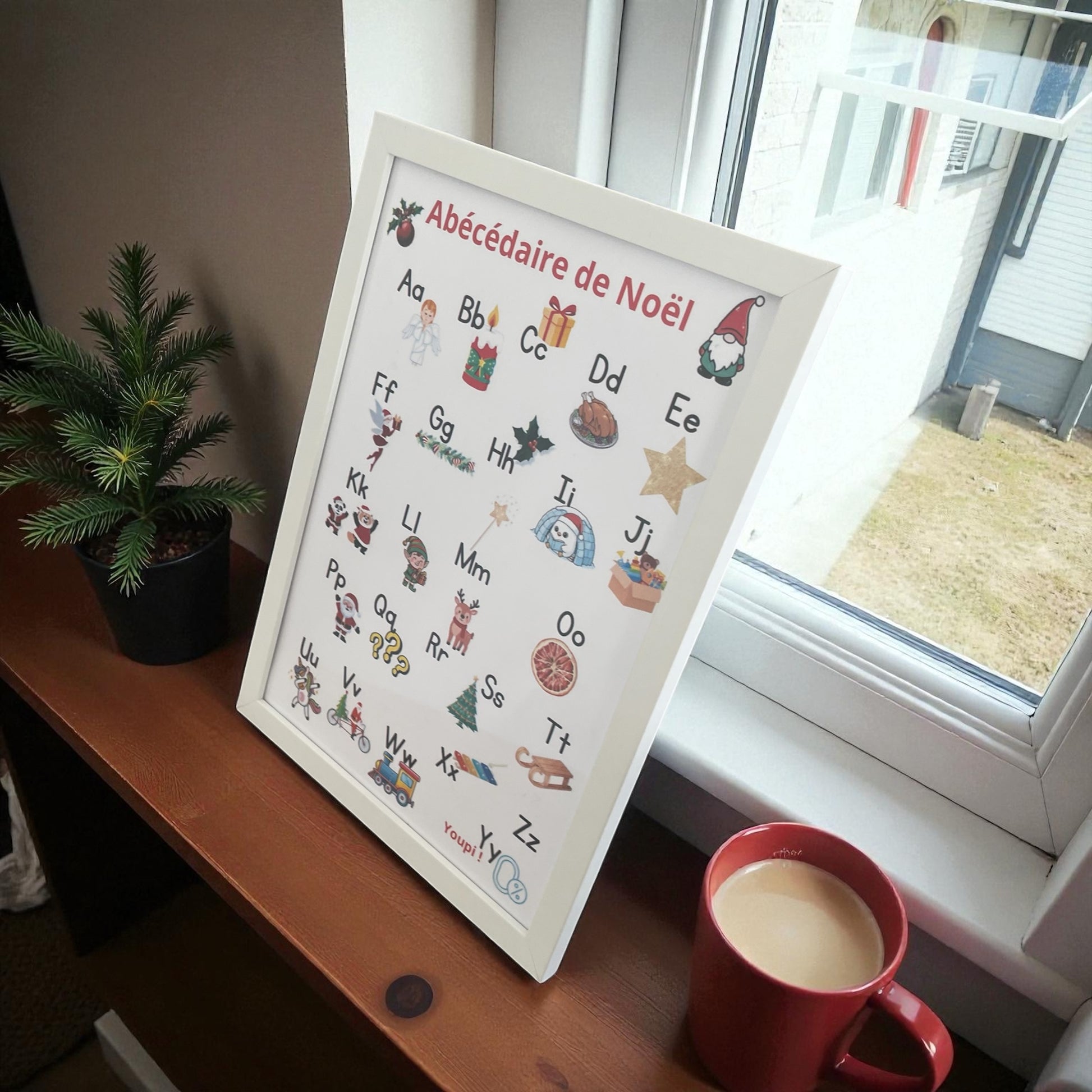 Affiche alphabet maternelle couleurs douces