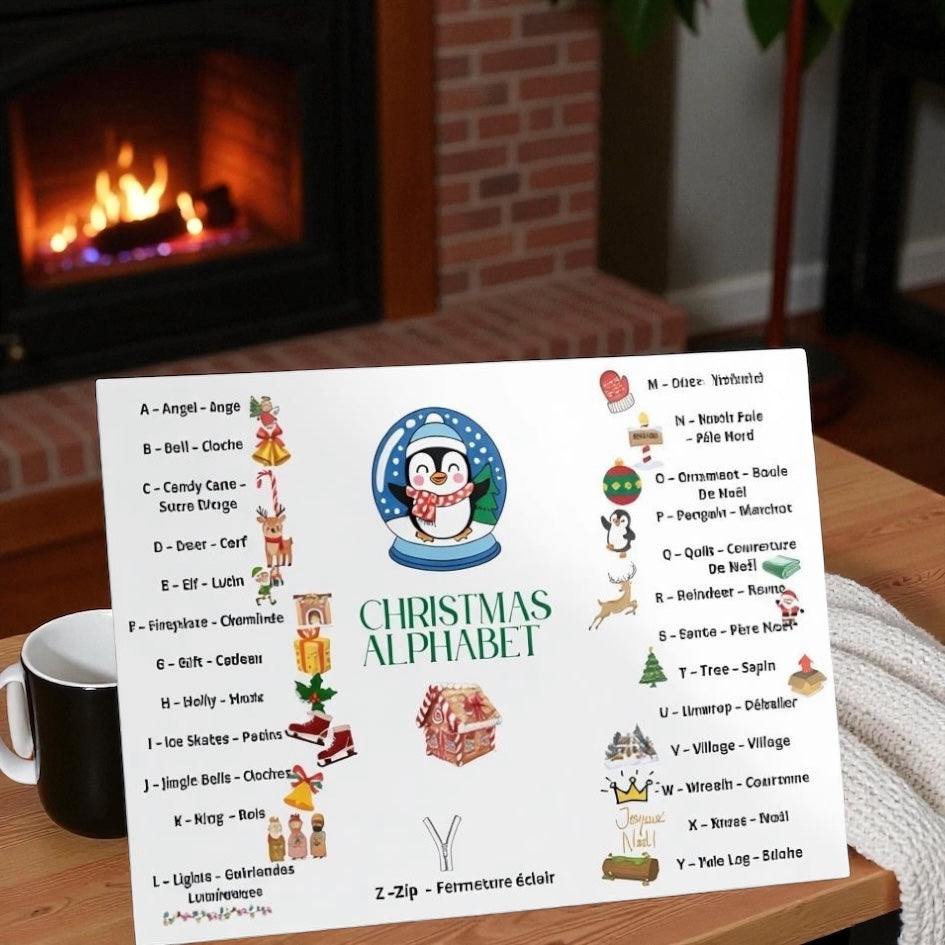 Affichealphabet anglais pour enfants 