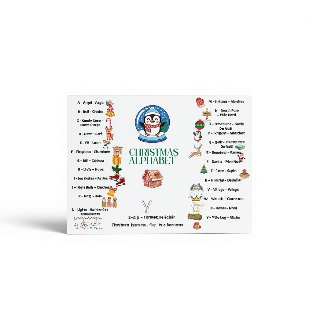 Affiche alphabet anglais moderne pour salle de classe