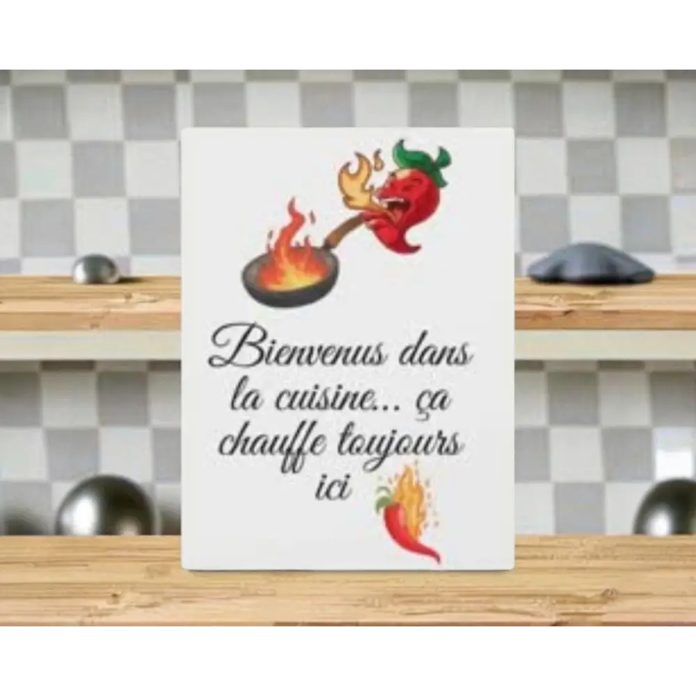 Affiche bienvenue dans ma cuisine à imprimer, décoration murale pour cuisine