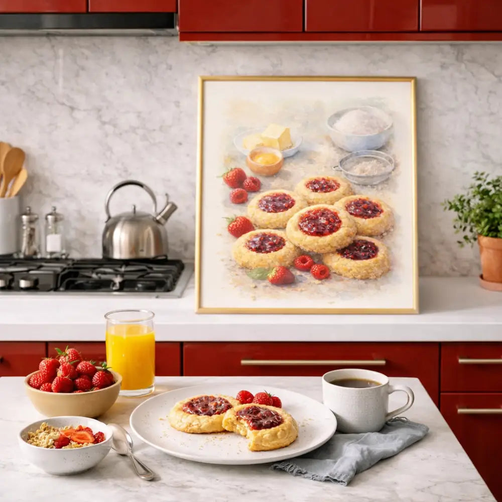 décoration murale cuisine affiche cuisine cookie sablé gourmand