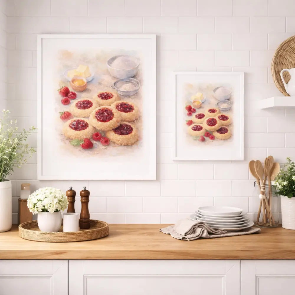 décoration murale cuisine affiche cuisine cookie sablé gourmand