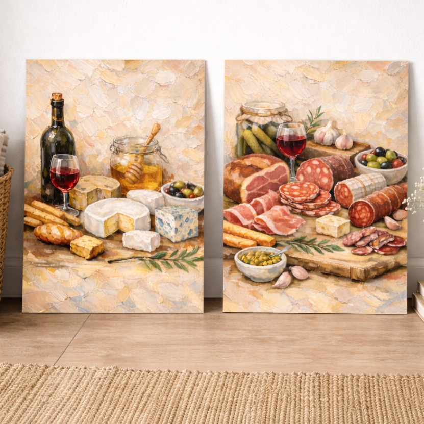 Affiche cuisine en deco mural élégante pour deco mur cuisine chaleureuse