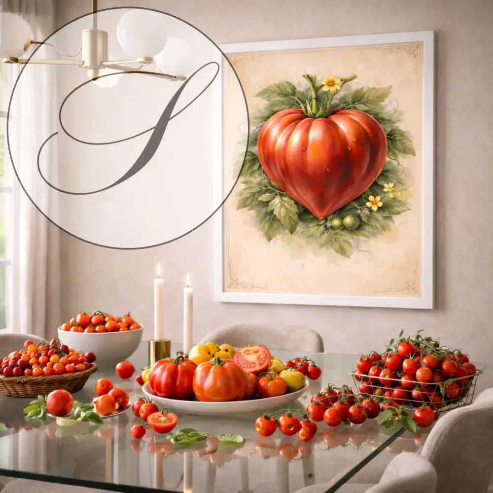 affiche cuisine  design tomate  deco mur cuisine vintage