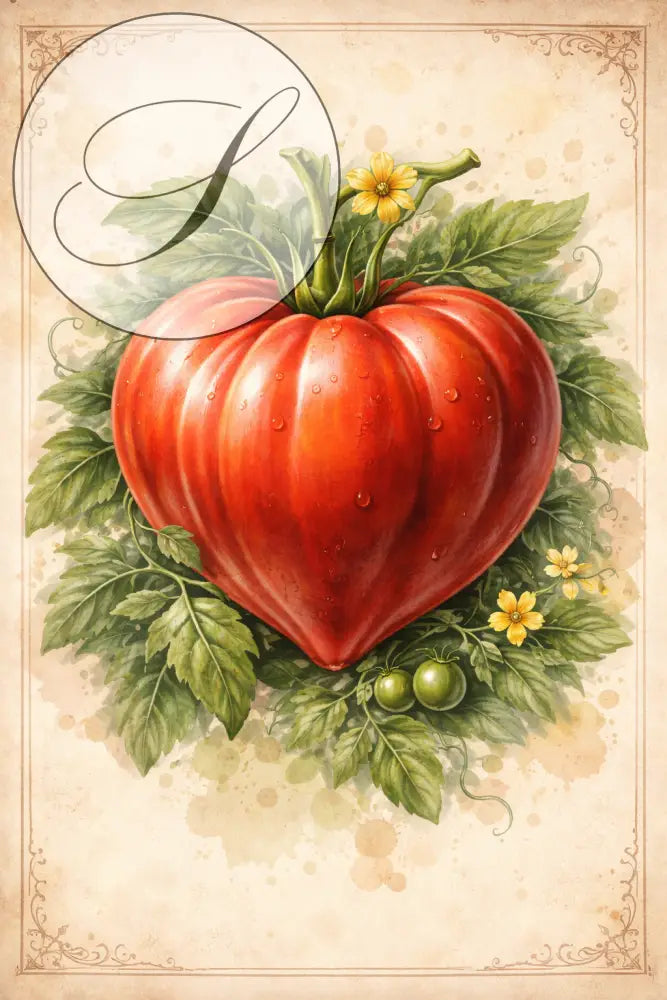 affiche cuisine tomate décoration murale cuisine style vintage