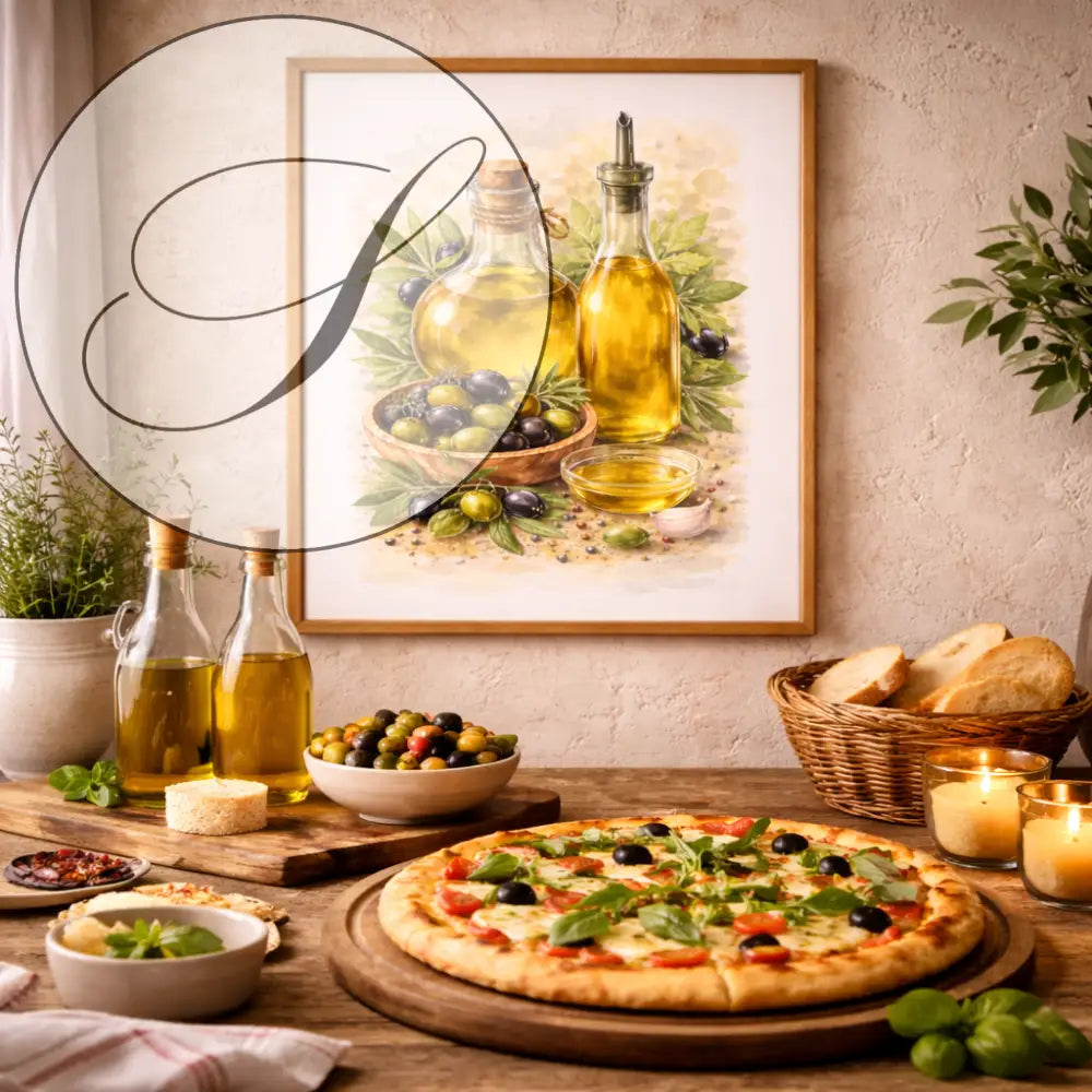 Lot de 3 affiches cuisine style aquarelle, décoration murale