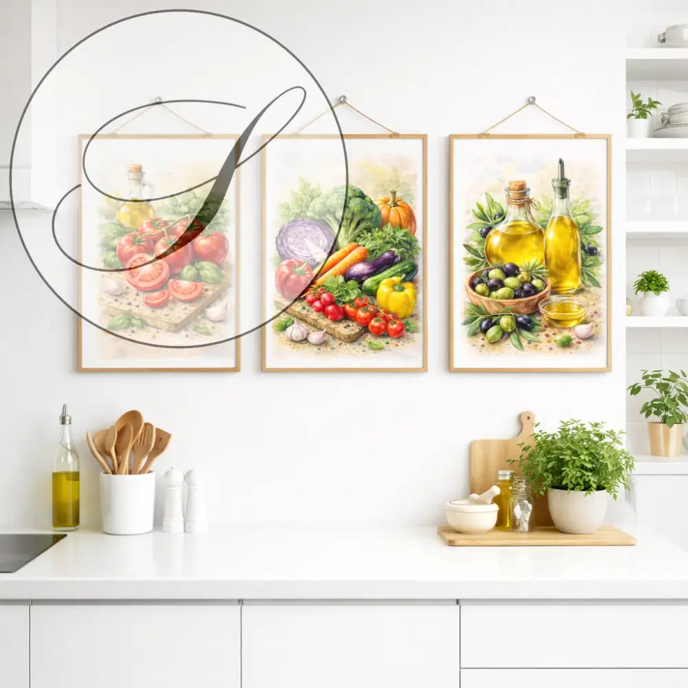 Décoration murale cuisine affiche artistique