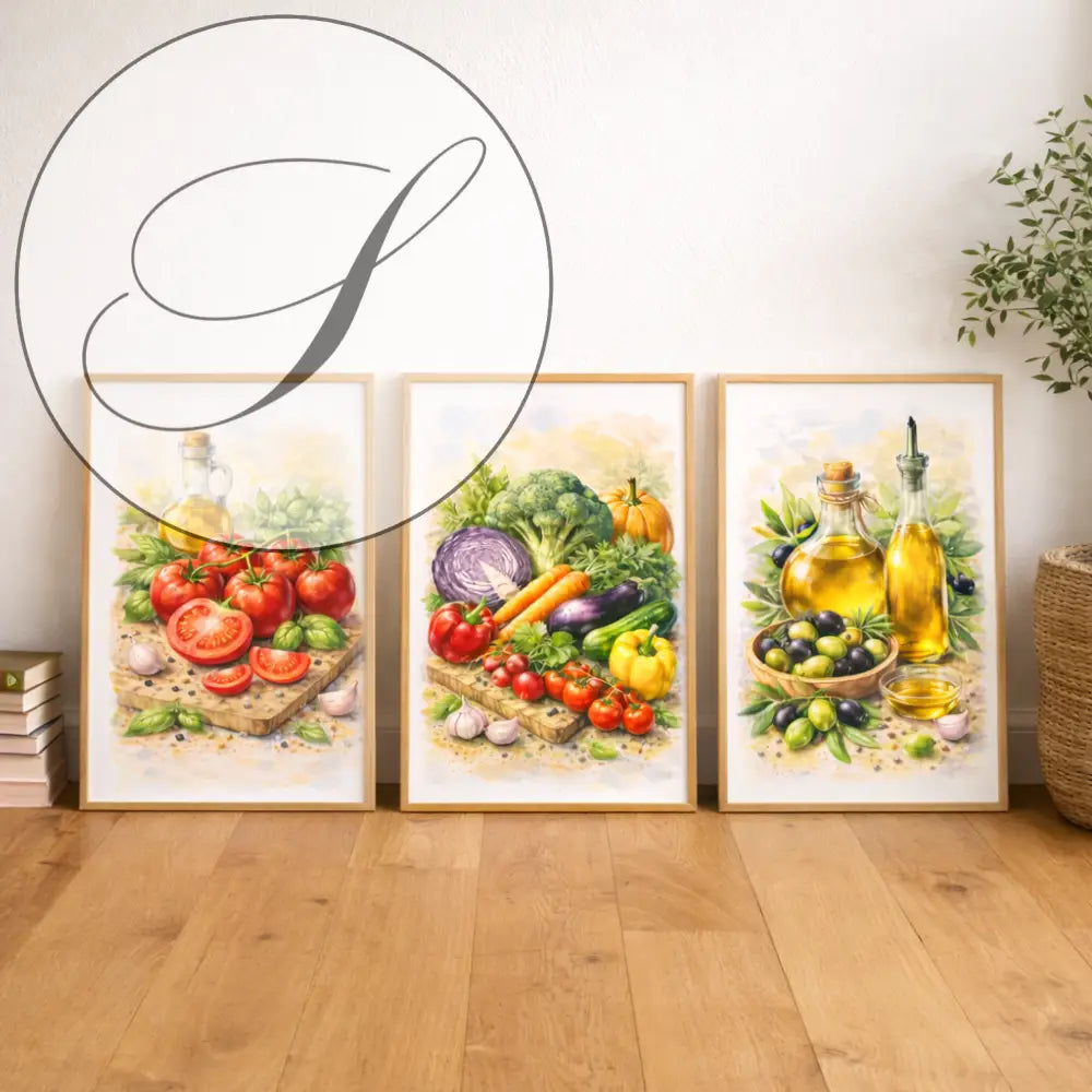 Décoration murale affiche cuisine élégante