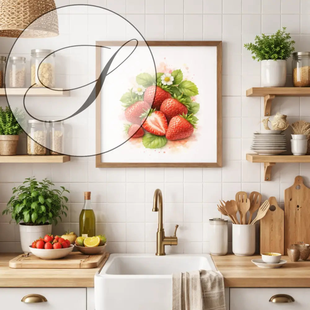 affiche cuisine fruits pour déco murale cuisine