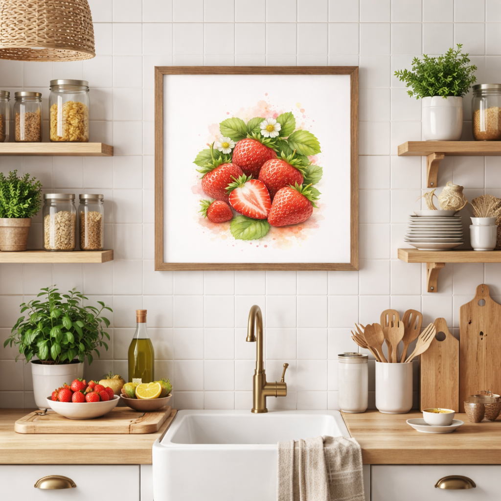 affiche cuisine fruits pour déco murale cuisine