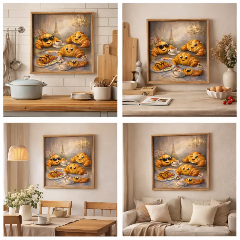 Déco murale Paris avec affiche cuisine au style chic
