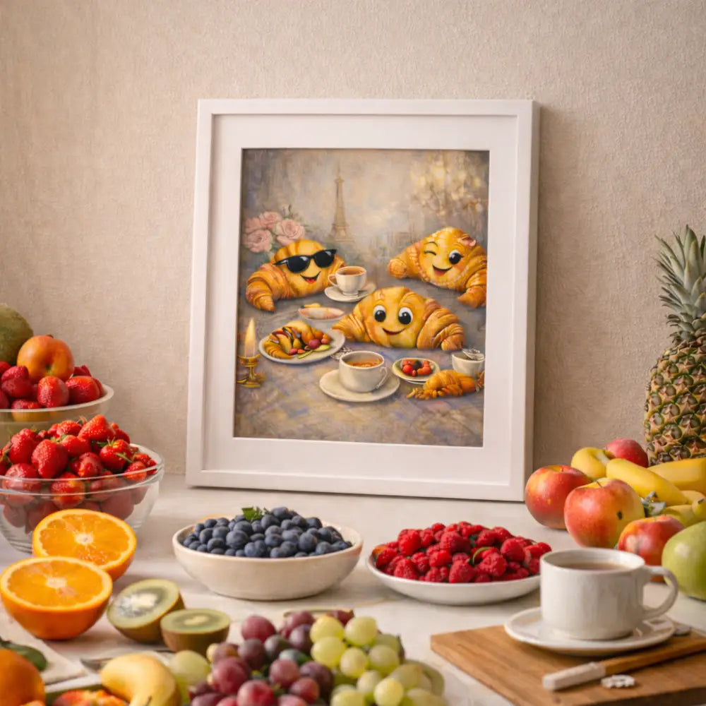 Affiche cuisine Paris en décoration murale élégante