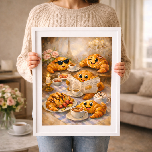 Affiche cuisine souvenir de Paris en décoration murale chic