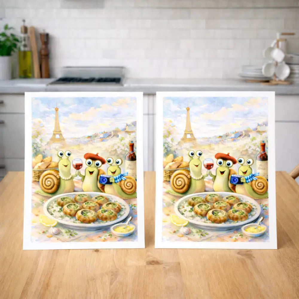 Affiche cuisine moderne Paris pour déco murale cuisine tendance