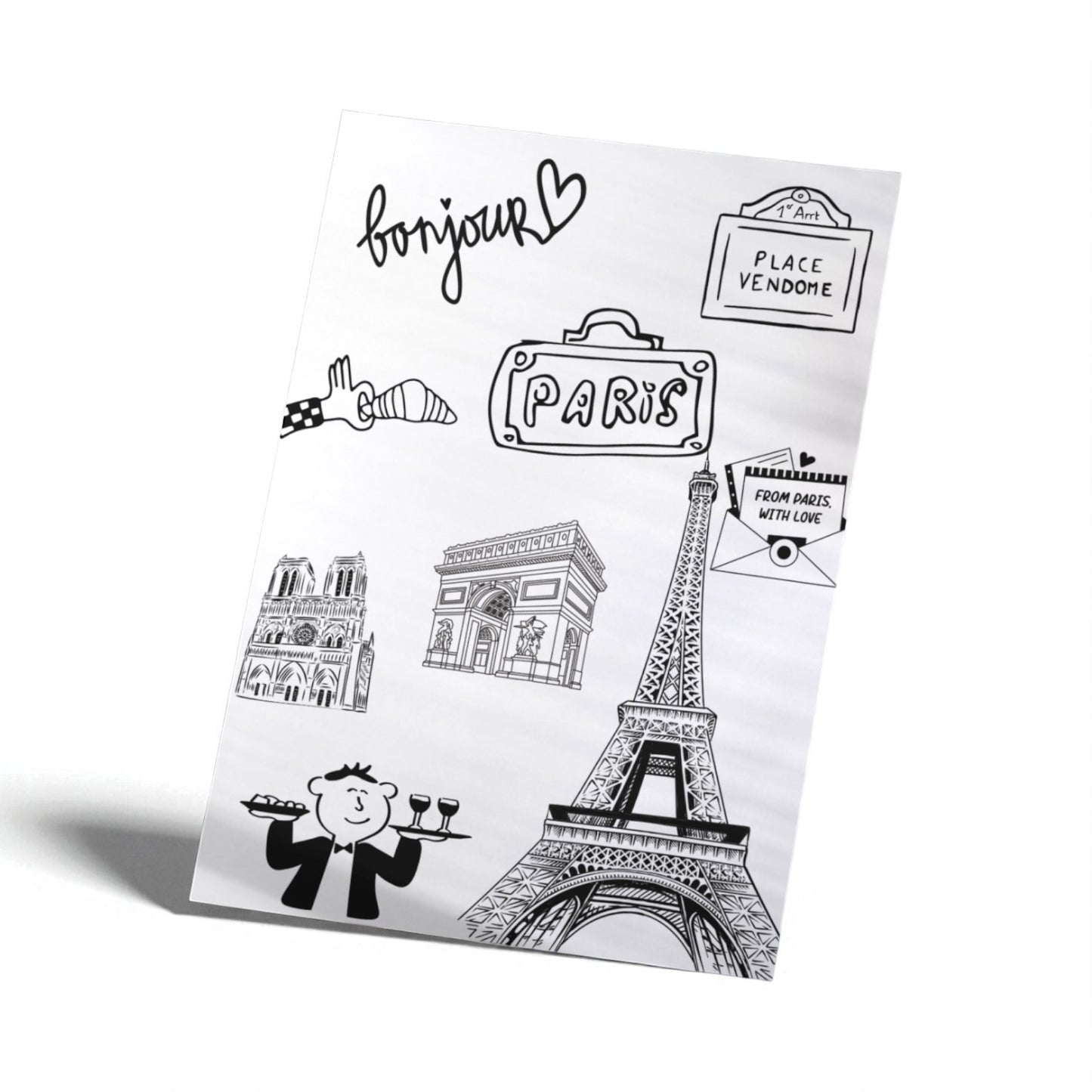 Poster Paris – Souvenir de Décoration Murale Art Mural Idée Cadeau - Affiche