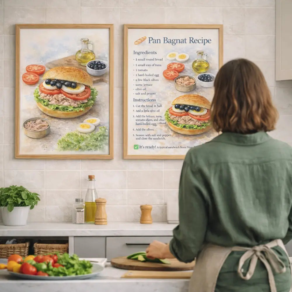 Décoration murale cuisine PDF à imprimer format A3 A4