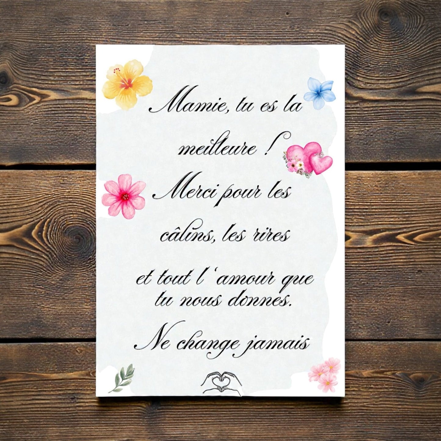 Affiche décorative parfaite comme idée cadeau Noël mamie