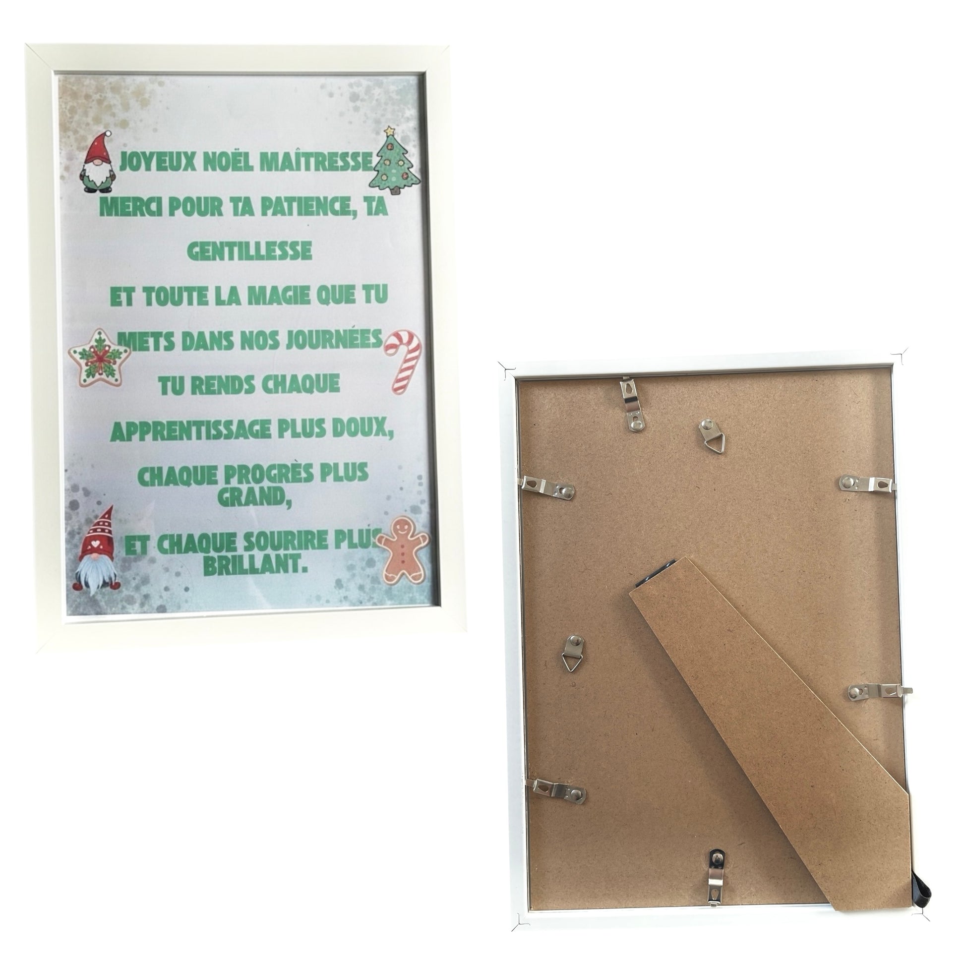 Affiche merci maîtresse prête à offrir