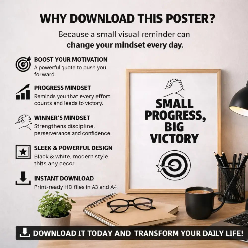 Affiche Motivation à télécharger – Poster Inspirant - Affiches et posters