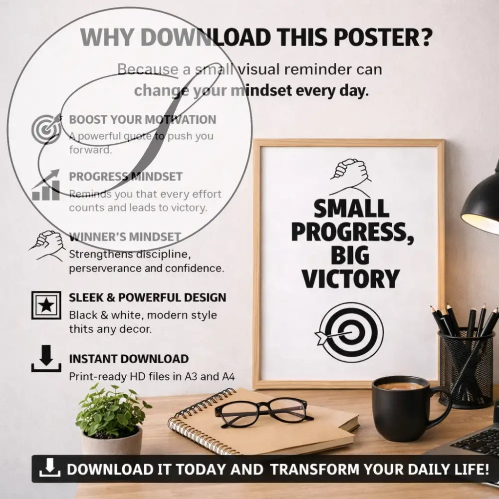 Affiche Motivation à télécharger – Poster Inspirant - Affiches et posters