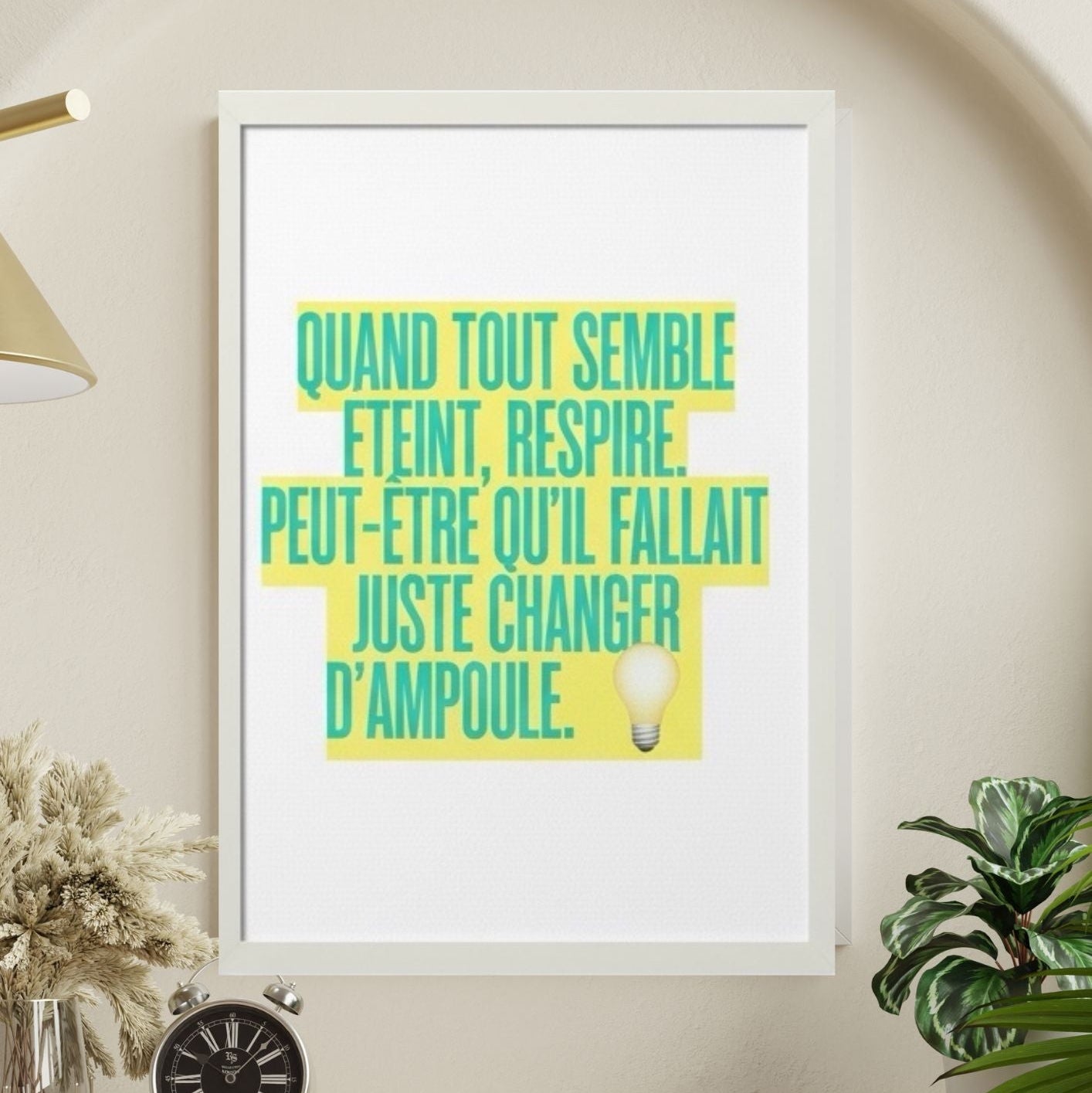 Affiche Motivation Murale – Poster Inspirant Déco Intérieure 