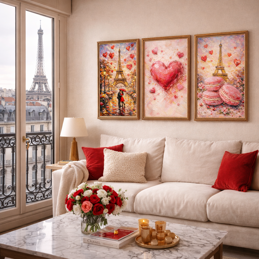 affiche murale design moderne pour decoration mural tendance ,idee cadeau saint valentin