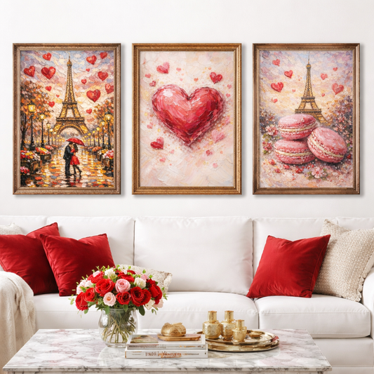 affiche murale romantique pour decoration mural  dans  un salon ,idee cadeau saint valentin