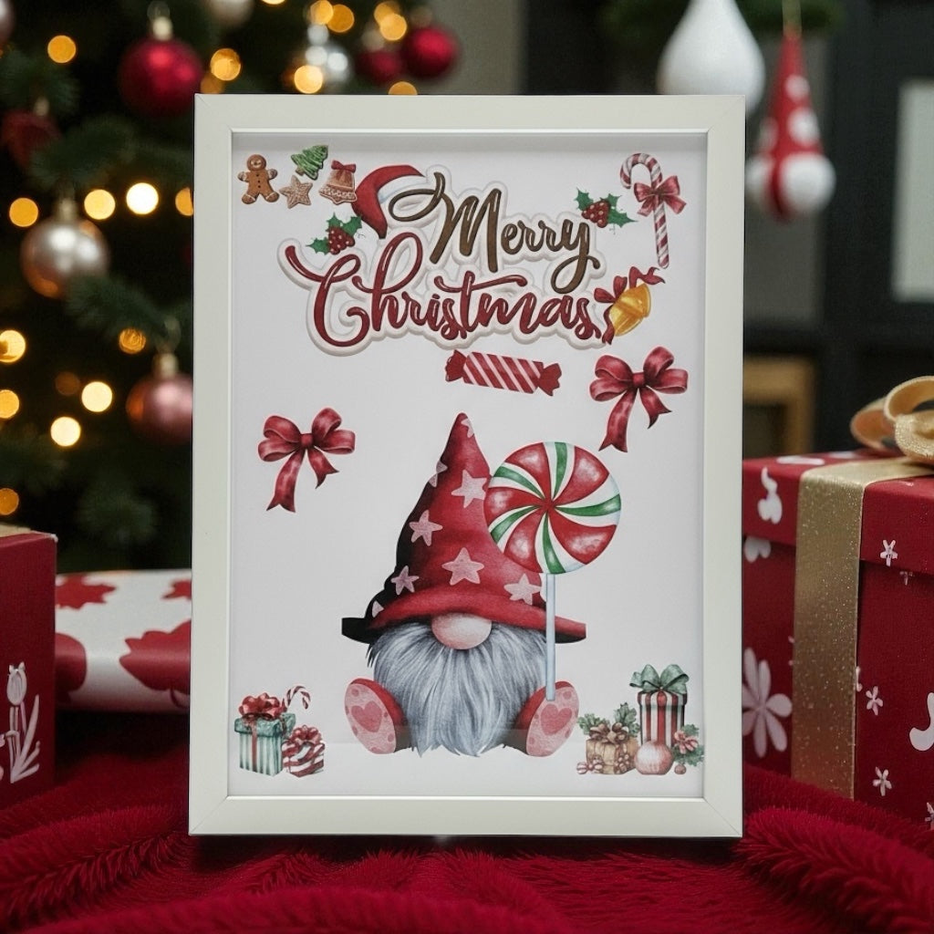 Affiche Noël minimaliste, art mural élégant