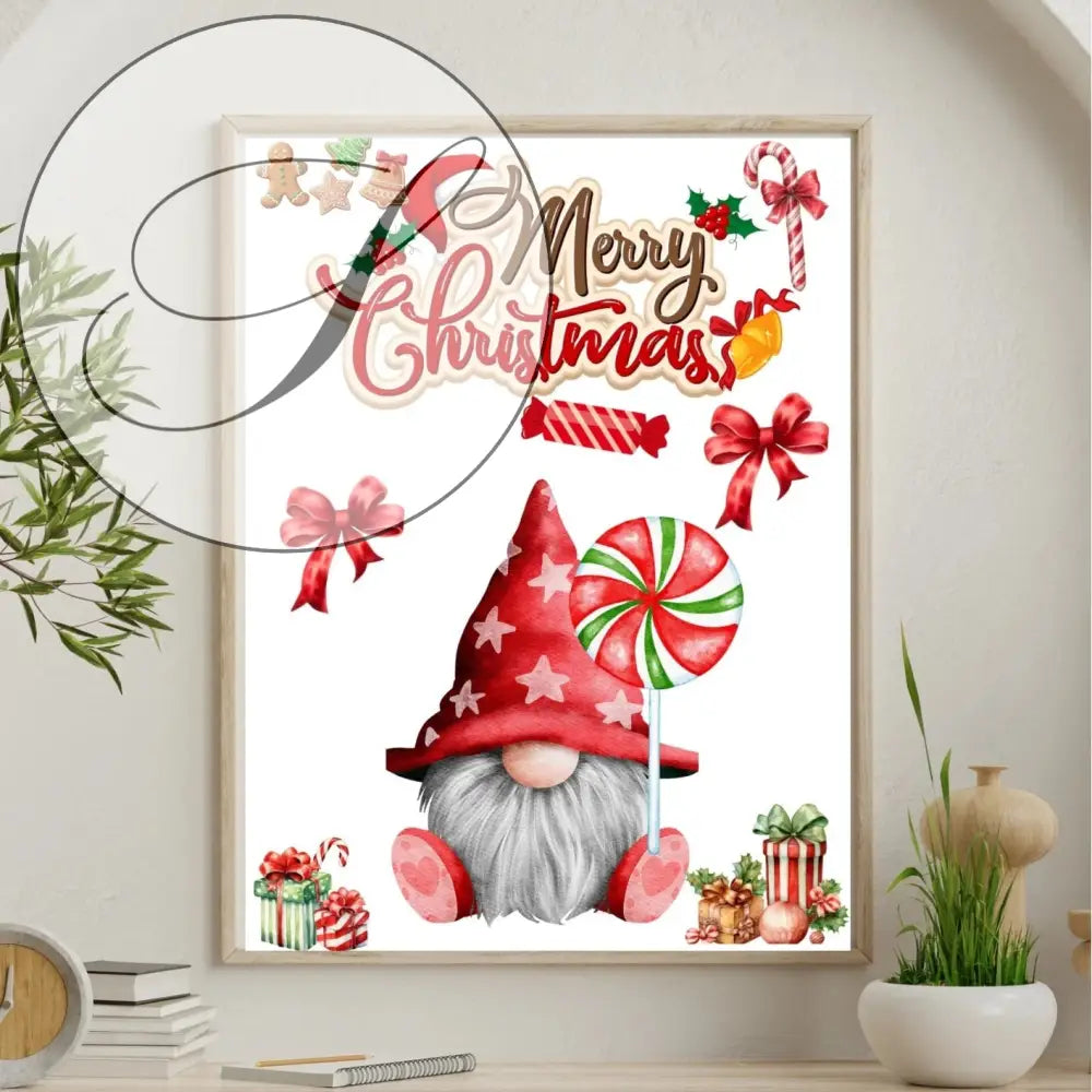 Poster Noël décoration intérieure à imprimer PDF