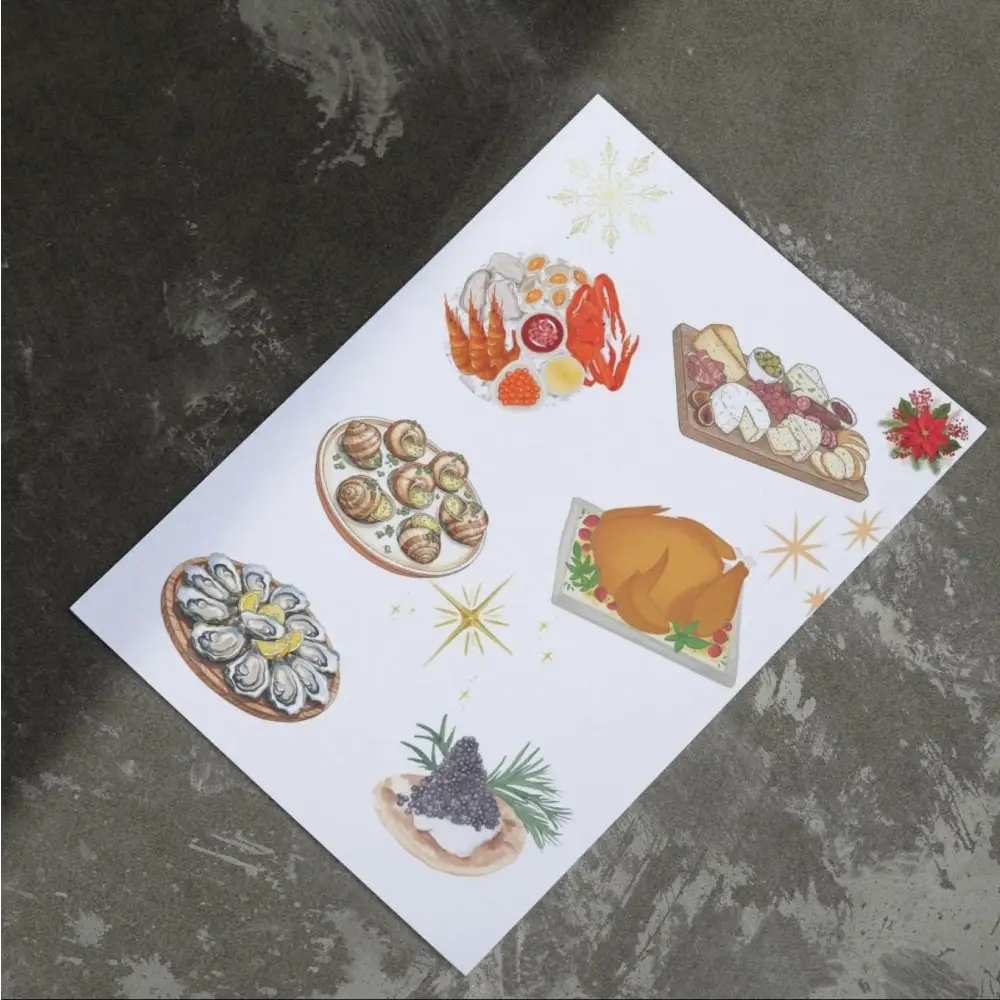 Poster christmas design, déco de salon pour les fêtes de fin d’année.