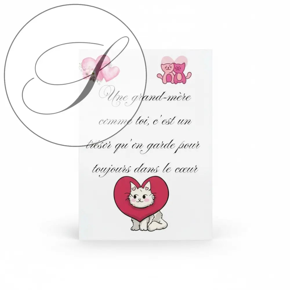Affiche avec message tendre, idéale comme cadeau Mamie