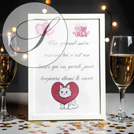 Affiche idéale comme idée cadeau Noël Mamie