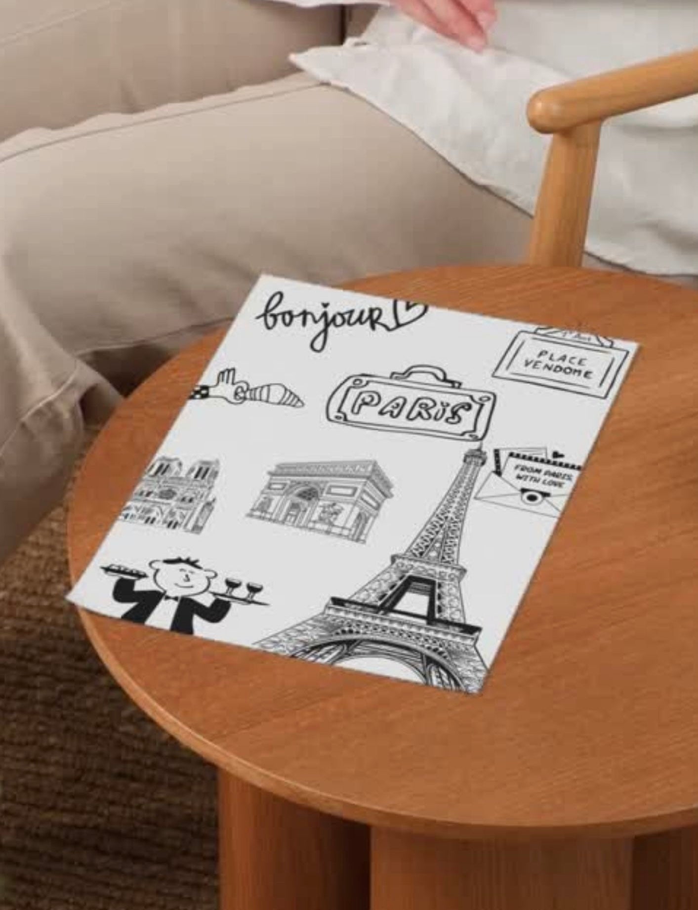 Poster Paris – Souvenir de Décoration Murale Art Mural Idée Cadeau - Affiche