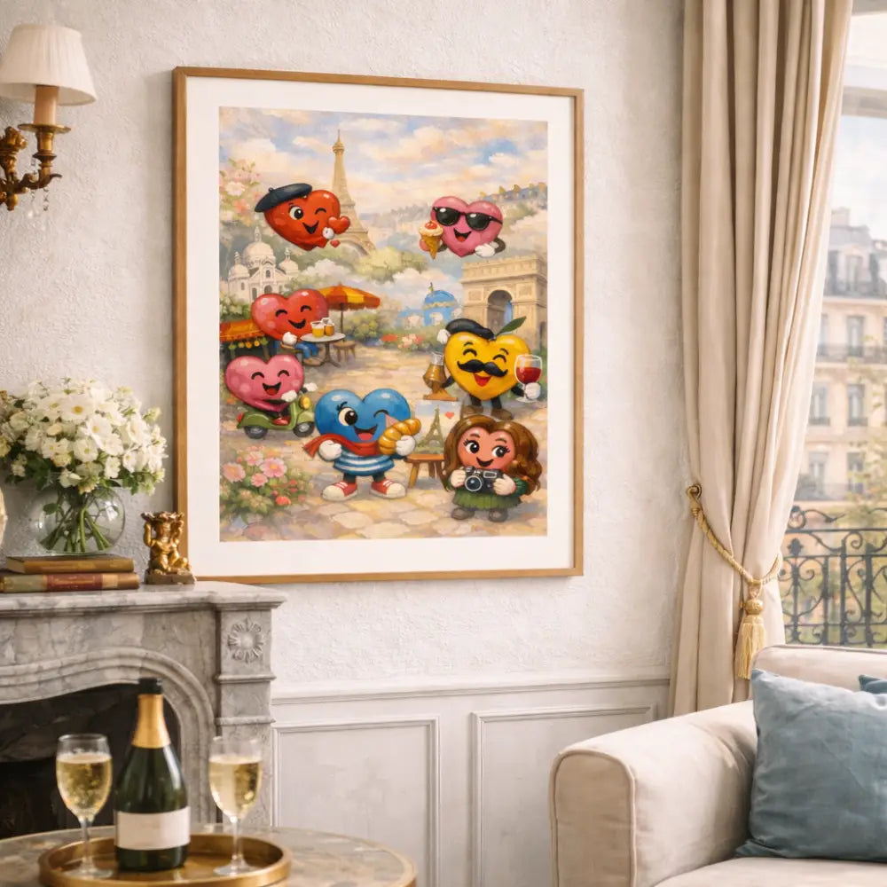 affiche Paris à imprimer en format A3 pour décoration murale